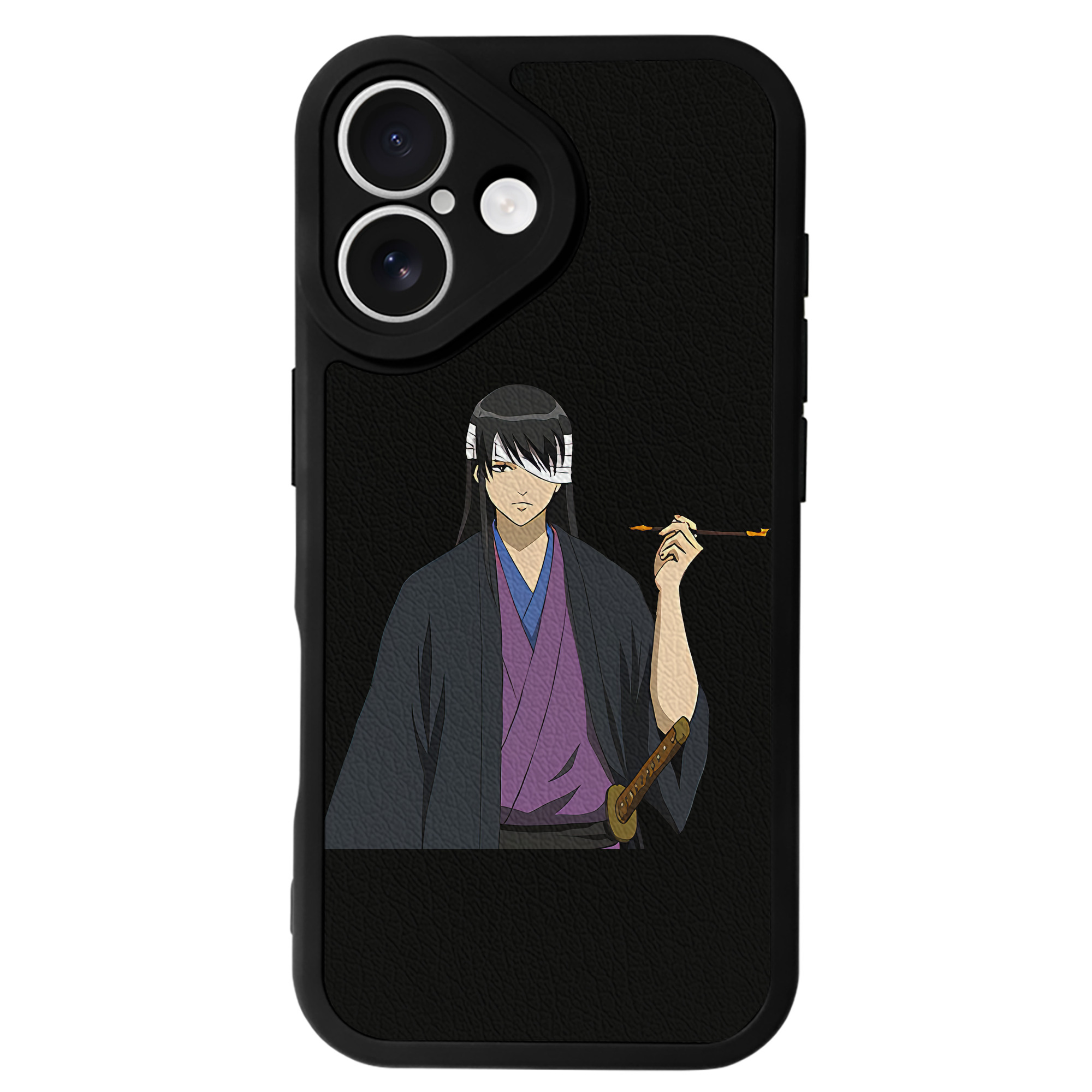 （画像用） ぎんたま 坂田銀時（さかたぎんとき） 神楽 志村新八（しむら しんぱち） GINTAMA Sakata Gintoki Kagura Shimura Shinpachi 【iPhone 16シリーズ対応】シリコンスマホケース（レザー調） 材質：シリコン